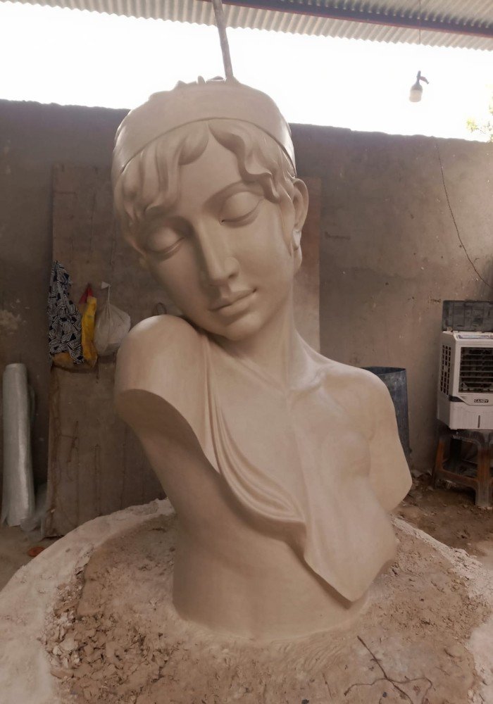 Classical Greco-Roman Style Female Bust